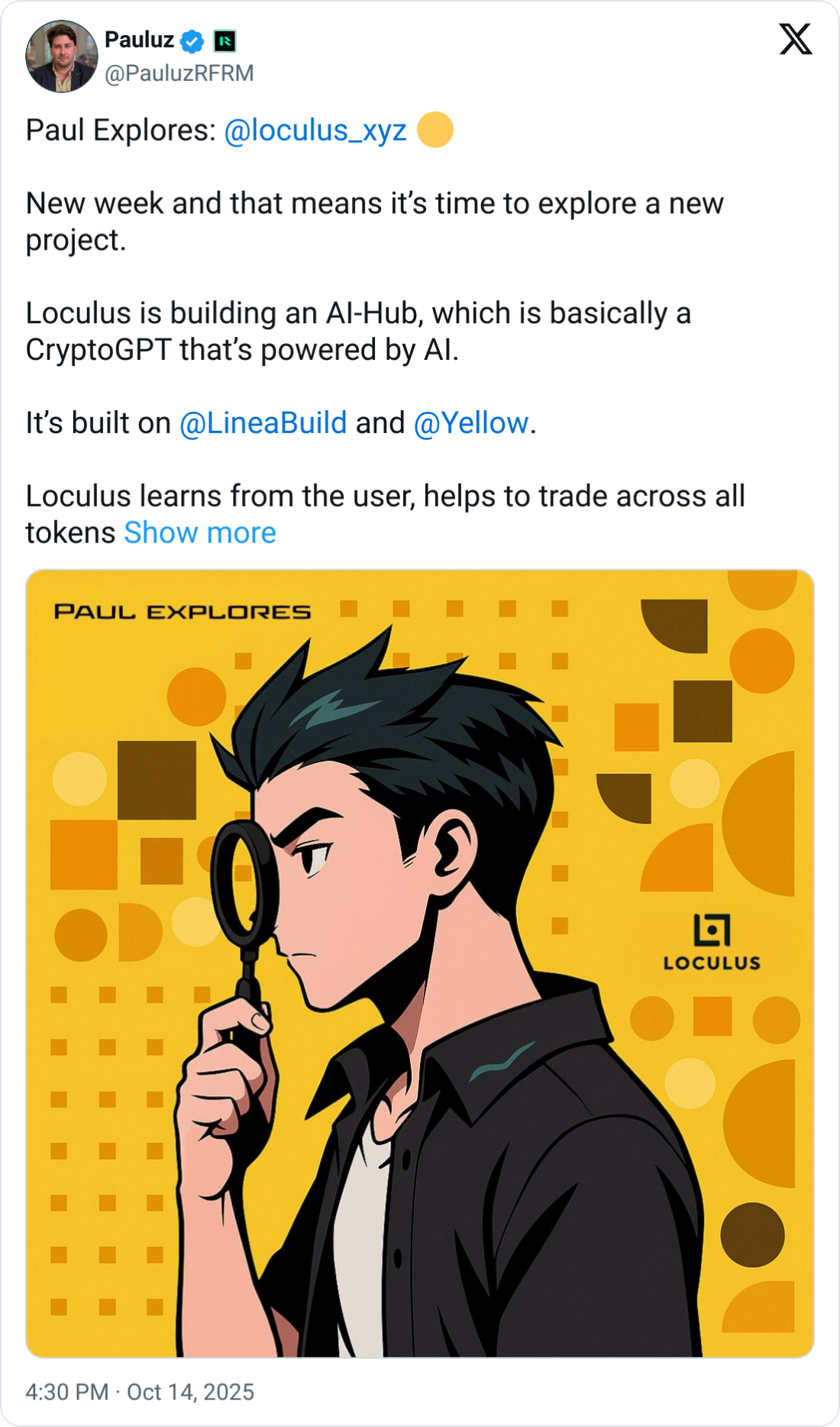 Tweet screenshot - paul